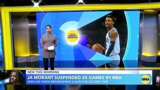 NBA suspends Ja Morant at least 25 games for gun incident | GMA