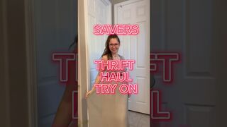 SAVERS thrift and TRY ON Haul????|#poshmark #fashion #tryon #ytshorts #shopping