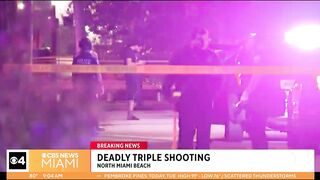 North Miami beach triple shooting, two dead