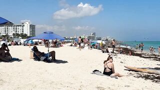 Hot day at Miami beach walk | beach walk 4K