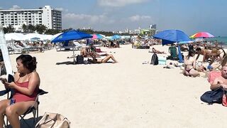 Hot day at Miami beach walk | beach walk 4K