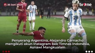 Alejandro Garnacho Follow Instagram Asnawi Usai Duel Sengit di Lapangan | tvOne Minute