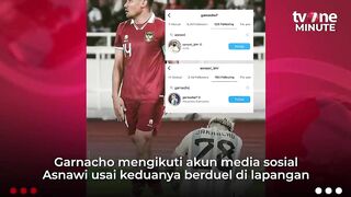 Alejandro Garnacho Follow Instagram Asnawi Usai Duel Sengit di Lapangan | tvOne Minute