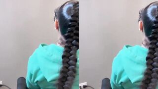 OnlyFans Client Paid $3500 for a 4 hour Closed Shop Session ( Butterfly Knotless Braids )