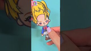 Ruby Hoshino Toca Boca Drawing #paperdiy #anime #oshinoko #shorts