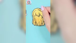 Ruby Hoshino Toca Boca Drawing #paperdiy #anime #oshinoko #shorts