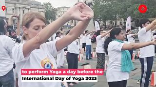 Londoners Celebrate International Day of Yoga at Trafalgar Square, Author Amish Tripathi Joins In