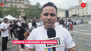 Londoners Celebrate International Day of Yoga at Trafalgar Square, Author Amish Tripathi Joins In