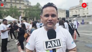 Londoners Celebrate International Day of Yoga at Trafalgar Square, Author Amish Tripathi Joins In