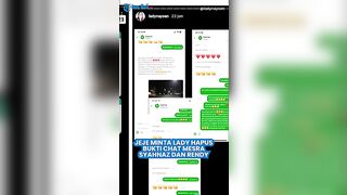 Jeje Govinda Minta Lady Hapus Postingan Instagram Bukti Chat Mesra Perselingkuhan Syahnaz dan Rendy