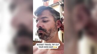 Budget Travel tip - Free haircut: DIY or find someone! It's so EASY!