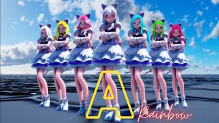 [MMD] Miku.Haku.Luka.Gumi.Rin.Teto.IA - 레인보우(Rainbow) / A + MODELS DL