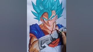 my goku drawing evolution [No like????] anime drawing/plz like and subscribe #status #viral #art