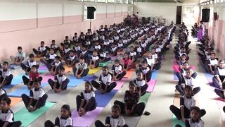 International Day of Yoga Programme 2023 @ Christ School, Thandavapura