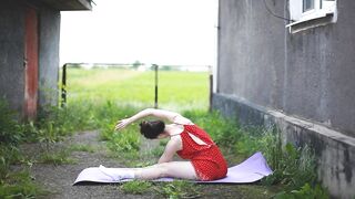 Yoga and Stretching Workout Exercise