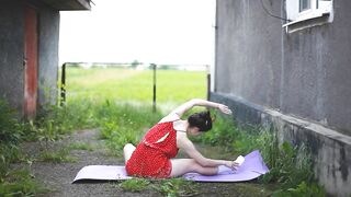 Yoga and Stretching Workout Exercise