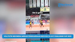 Pemain Voli Putri Indonesia Meraih Penghargaan Individu di AVC Challenge Cup 2023