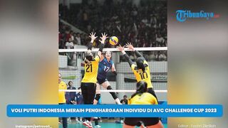 Pemain Voli Putri Indonesia Meraih Penghargaan Individu di AVC Challenge Cup 2023