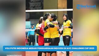 Pemain Voli Putri Indonesia Meraih Penghargaan Individu di AVC Challenge Cup 2023