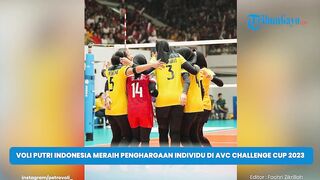 Pemain Voli Putri Indonesia Meraih Penghargaan Individu di AVC Challenge Cup 2023