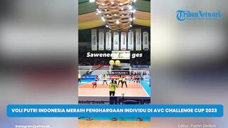 Pemain Voli Putri Indonesia Meraih Penghargaan Individu di AVC Challenge Cup 2023