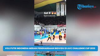 Pemain Voli Putri Indonesia Meraih Penghargaan Individu di AVC Challenge Cup 2023