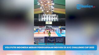 Pemain Voli Putri Indonesia Meraih Penghargaan Individu di AVC Challenge Cup 2023