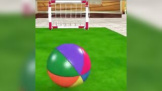 Scary Teacher 3D Nick joins the challenge of spinning the circle and kicking the ball #shorts