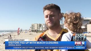 Visitors Fed Up With Beach Closures