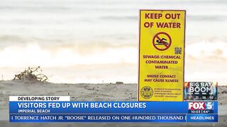 Visitors Fed Up With Beach Closures