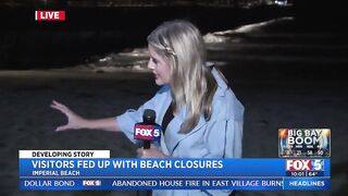 Visitors Fed Up With Beach Closures