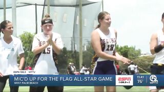 Mic'd up at the Palm Beach County vs. Treasure Coast All-Sar game