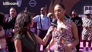 BIA Talks About Working With Busta Rhymes On New Song 'Beach Ball' & More | BET Awards 2023