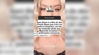 Sami Sheen desafia o pai e se torna milionária com OnlyFans