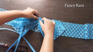 Easy Lace Night Bra Cutting and Stitching | Lingerie Design