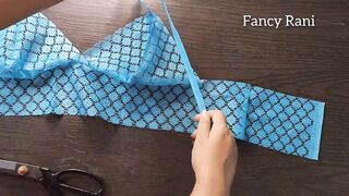 Easy Lace Night Bra Cutting and Stitching | Lingerie Design