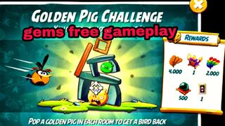 Angry birds 2 the golden pig challenge gems free gameplay and easy to follow 29 june 2023 #ab2 event