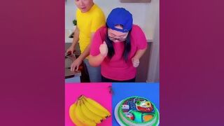 Roblox cake vs green pepper ice cream challenge! ???? #funny #shorts