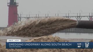 Dredging project to add 1900 feet of sand to South Haven's South Beach