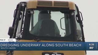 Dredging project to add 1900 feet of sand to South Haven's South Beach