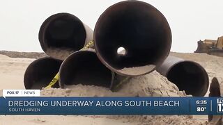 Dredging project to add 1900 feet of sand to South Haven's South Beach