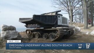 Dredging project to add 1900 feet of sand to South Haven's South Beach