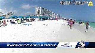 Body cam video shows beach at time of Ryan Mallett's death