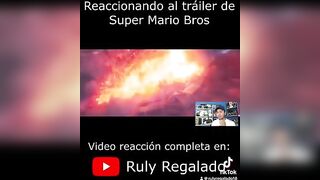 Reaccionando al trailer de Súper Mario Bros cuando salió