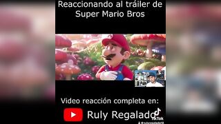 Reaccionando al trailer de Súper Mario Bros cuando salió