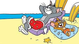 Menggambar dan Mewarnai Tom & Jerry Bersantai di Pantai