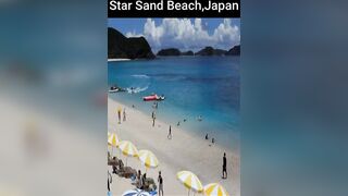 World Beautiful Beach,Star Sand Beach,Japan #shorts