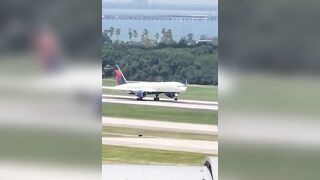 Delta Airlines Pilot Lands Like a Champ! #shorts #subscribe #travel #viral