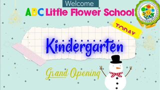 Kindergarten activities and learning games / ABC Little Flower School