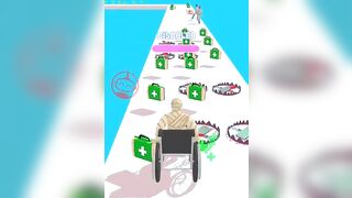 Hospital Emergency Girl and Healthy Man Run #shorts #games